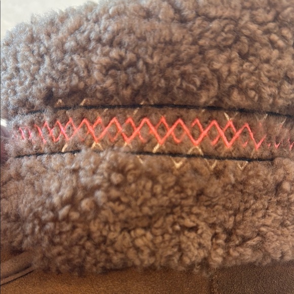 UGG Sheepskin Mini Braid Boots Hardwood Color - Picture 3 of 10